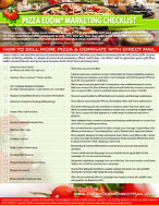 Pizza EDDM® Marketing Checklist