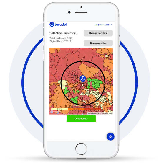 Mapfire EDDM® mapping tool